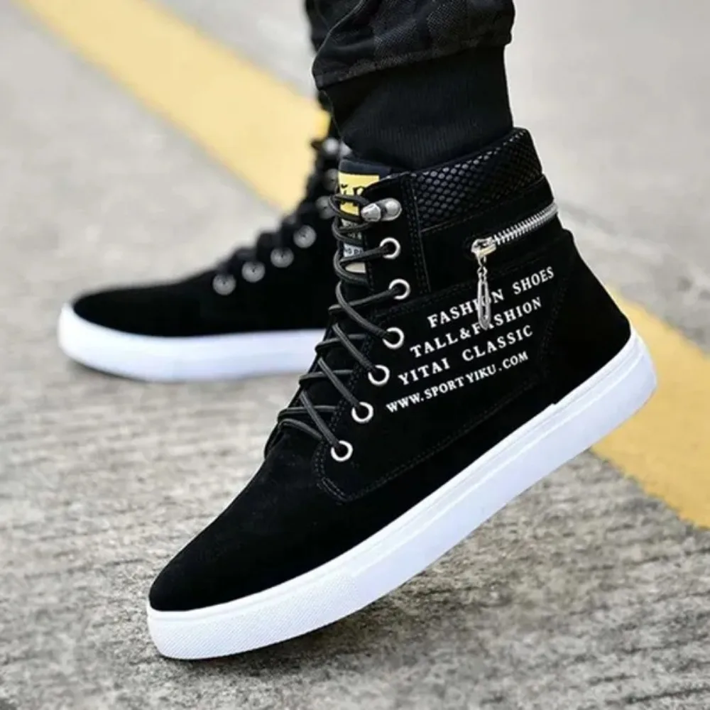 Mens New Fashion Hip Hop Style Casual Shoes High Top Sneakers Canvas Boots 4 Colors size 39-46