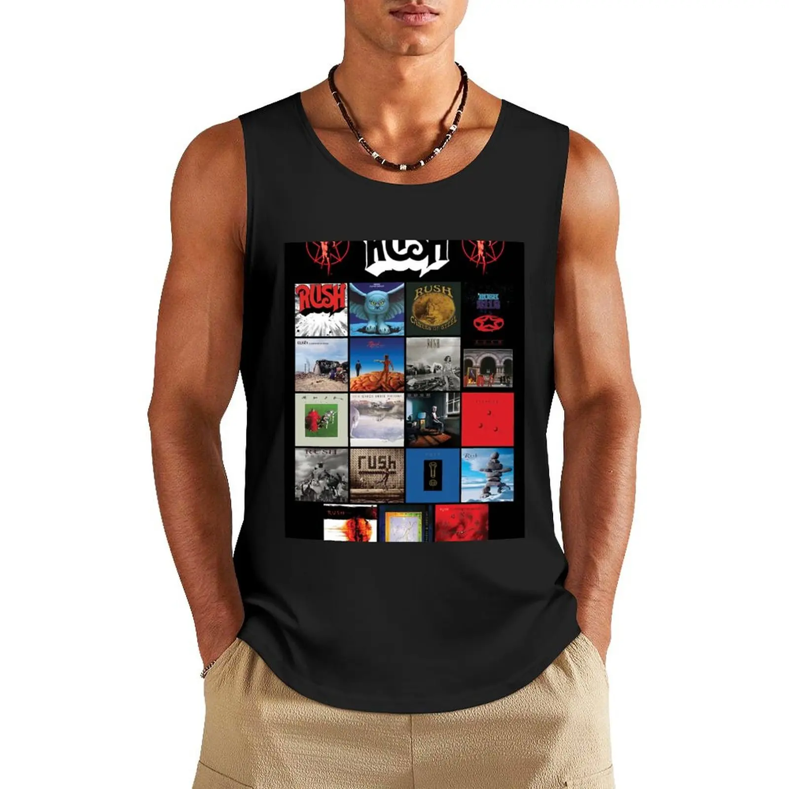 All Album Posters RushBand Completed || 007 Tank Top T-shirt male fashion 2025 man singlet for men