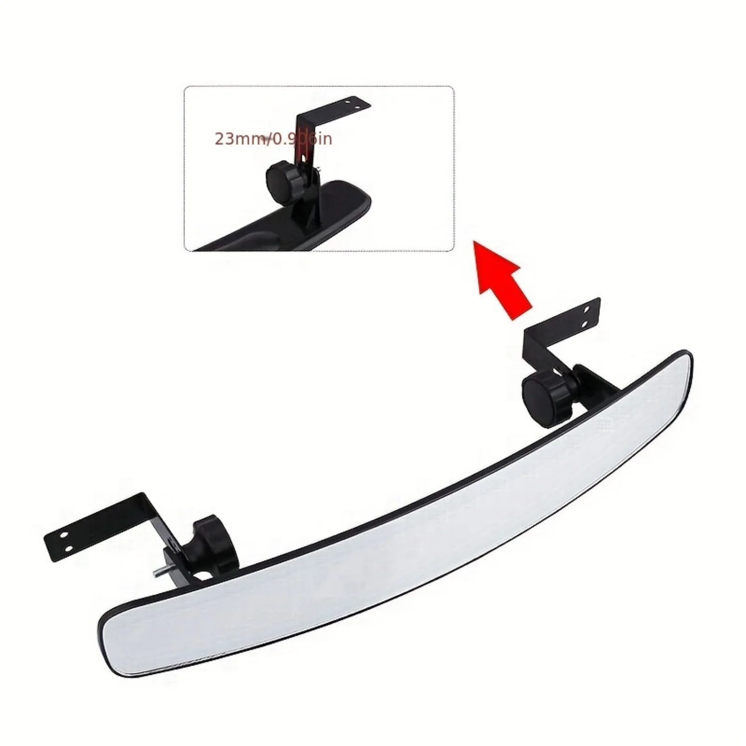 Enhance Golf Cart Visibility: Wide-Angle Rearview Mirror!