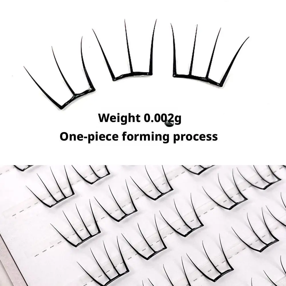 Glue Free Korean Style False Eyelashes Natural Reusable Soft Cluster Lashes DIY Individual Eyelash Extension Makeup Tool