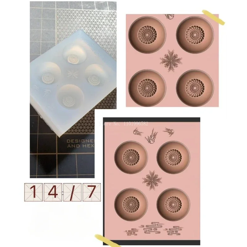 Ultralight Clay Secondary Element Cartoon Doll Resin Engraved Grain Eye Bead Silicone Mold Animation Doll Eye Bead Making Tool