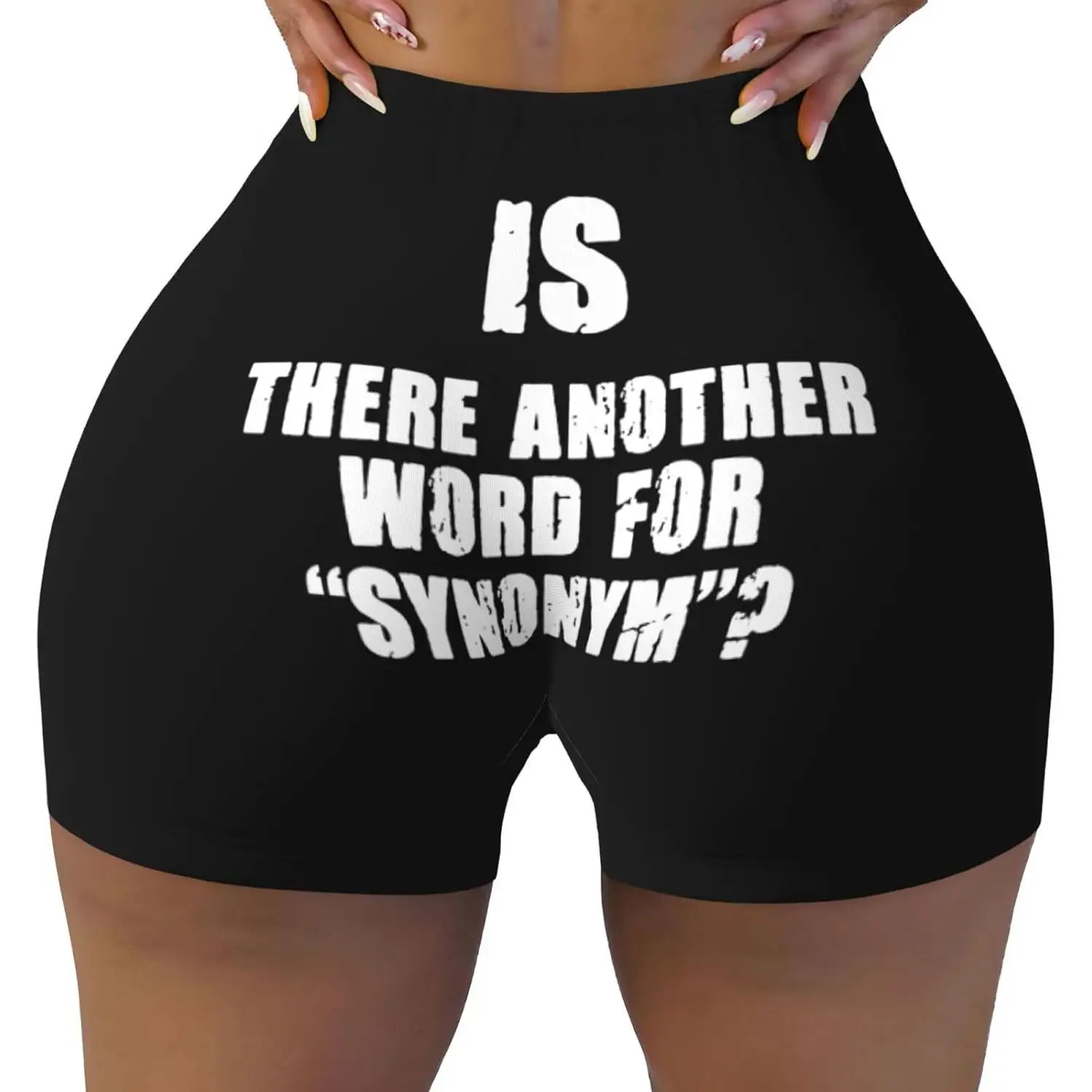 هل هناك كلمة أخرى للمرادف شورت عالي الخصر للتمرين للنساء، شورت رياضي للجري والبيلاتيس واليوجا #1
