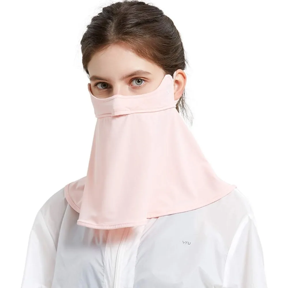 

Unisex Breathable Cooling Face Cover Sun UV Protection Earloop Neck Gaiter Scarf for Summer