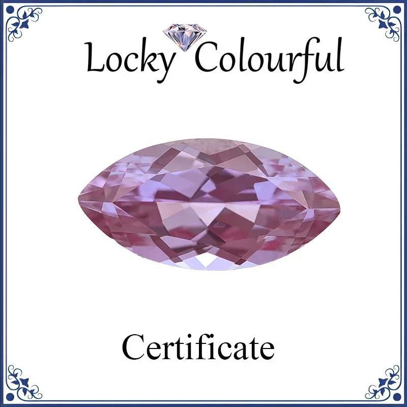 

Lab Grown Alexandrite Stone Marquise Shape Purple Color Charms Beads for Diy Jewelry Making Materials Selectable AGL Certificate