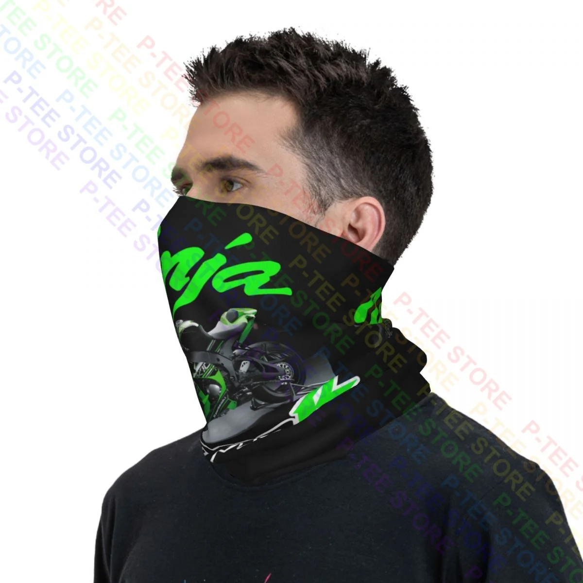 Wsbk Ninja Zx-10R & Zx-10Rr Leher Gaiter Bandana Syal Wajah Masker Lembut Anti-uv Outdoor Olahraga