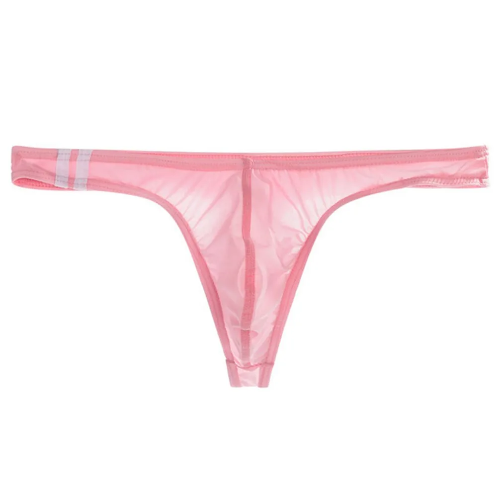 

Низ для сна, повседневные трусики, мужские трусы, прозрачный бандаж, выпуклая сумка, стринги с низкой посадкой, трусы-стринги для геев, нижнее белье