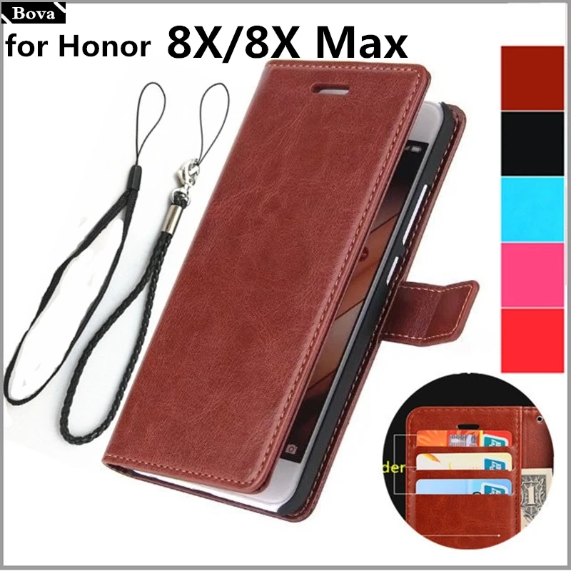 

For fundas Huawei Honor 8X card holder cover case for Huawei Honor 8X Max leather phone case Honor 8X wallet flip cover