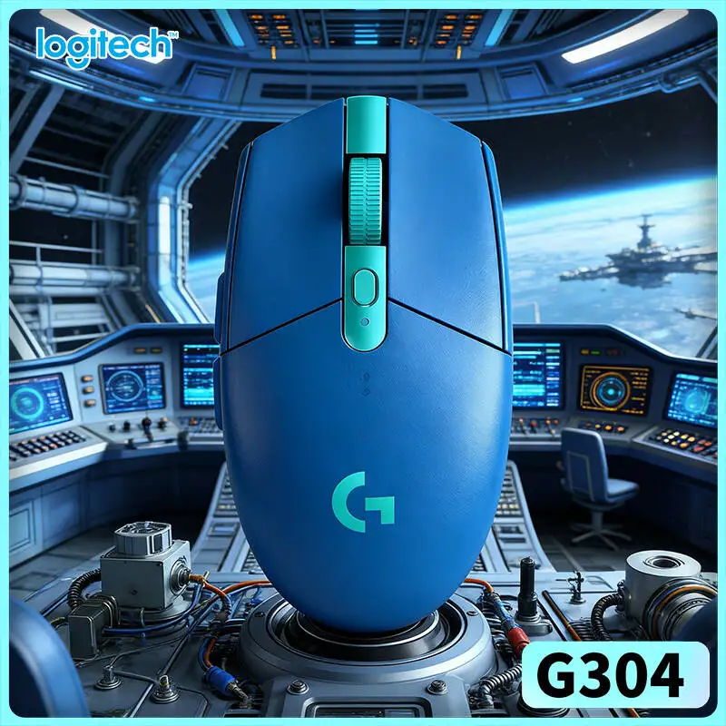 

Logitech G304 Wireless Mouse LIGHTSPEED Tech 12000 DPI HERO Sensor 1ms Response 9-Month Battery Stable Performance Gamers