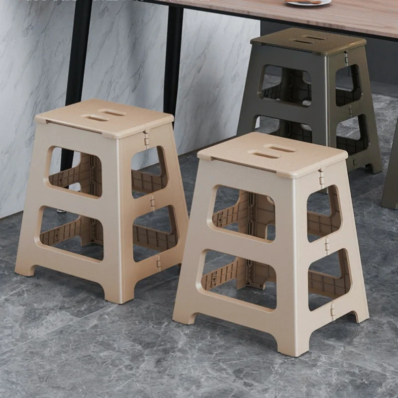 Thickened Foldable Plastic Stool 2 Step Folding Ladder Step Stool Homeuse Camping Durable Non Slip Furniture Portable New Sales