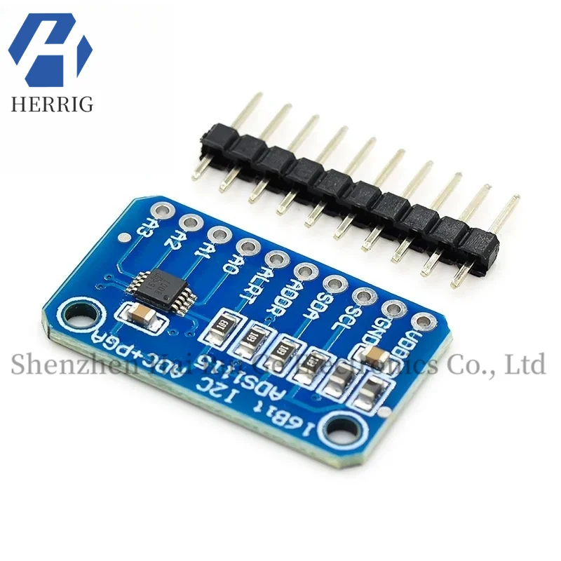 

1PCS ADS1115 ultra-small 16-bit precision analog-to-digital converter ADC development board module 4-channel off-stock