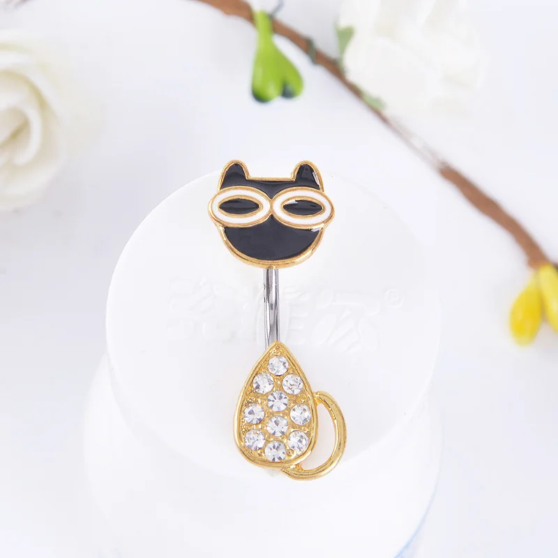 Animals Belly Button Rings Navel Piercing Barbell