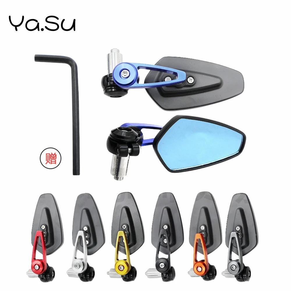 

Rearview Mirror 360° Rotating Blue Glass Anti-Glare Adjustable Electric Vehicle Scooter Universal Modification Accessories