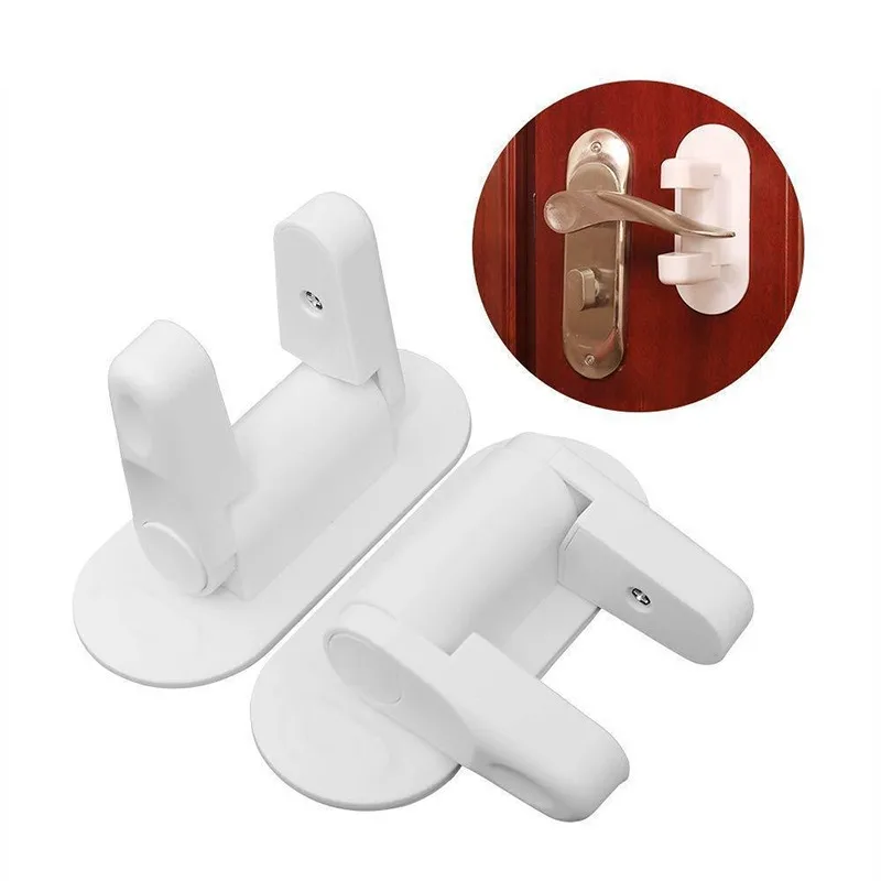 

Child Safety Locks Door Handle Fixed Lock Baby Bnti-opening Door Lock Dynamic Function Safety Lock Punch-free