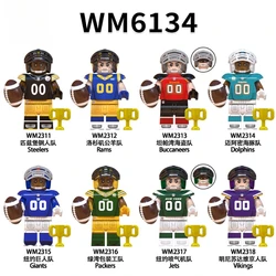 WM6134 Football Series New York Giants Los Angeles Rams Assembled Building Block Boy Toys