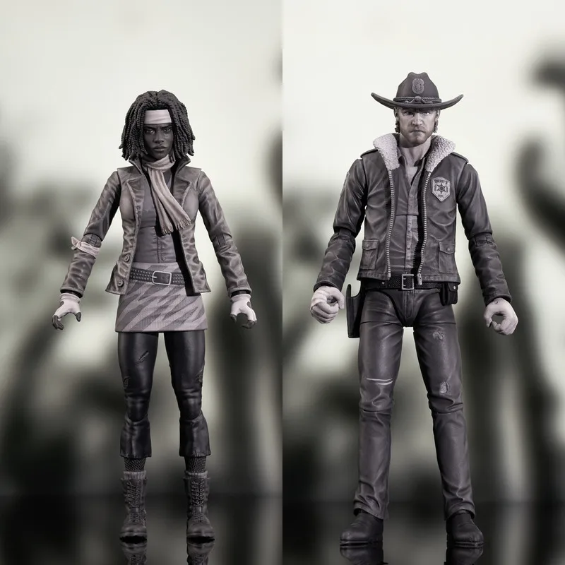 

In Stock 7-Inch Dst The Walking Dead Comic Series Rick Michonne Action Figures Collection Decoration Ornaments Model Toy Gifts