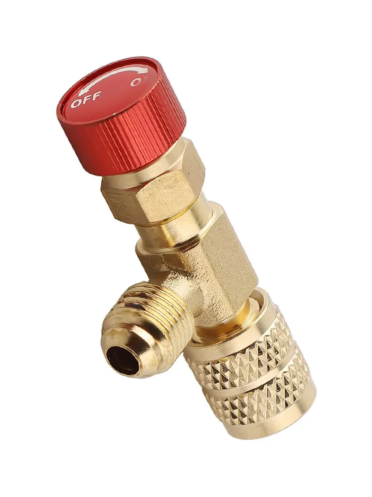 Wide Applications and Compatibility in Air Conditioning Fluoride Safety Valve with Antifreeze Hand Valve R22R410 Connector