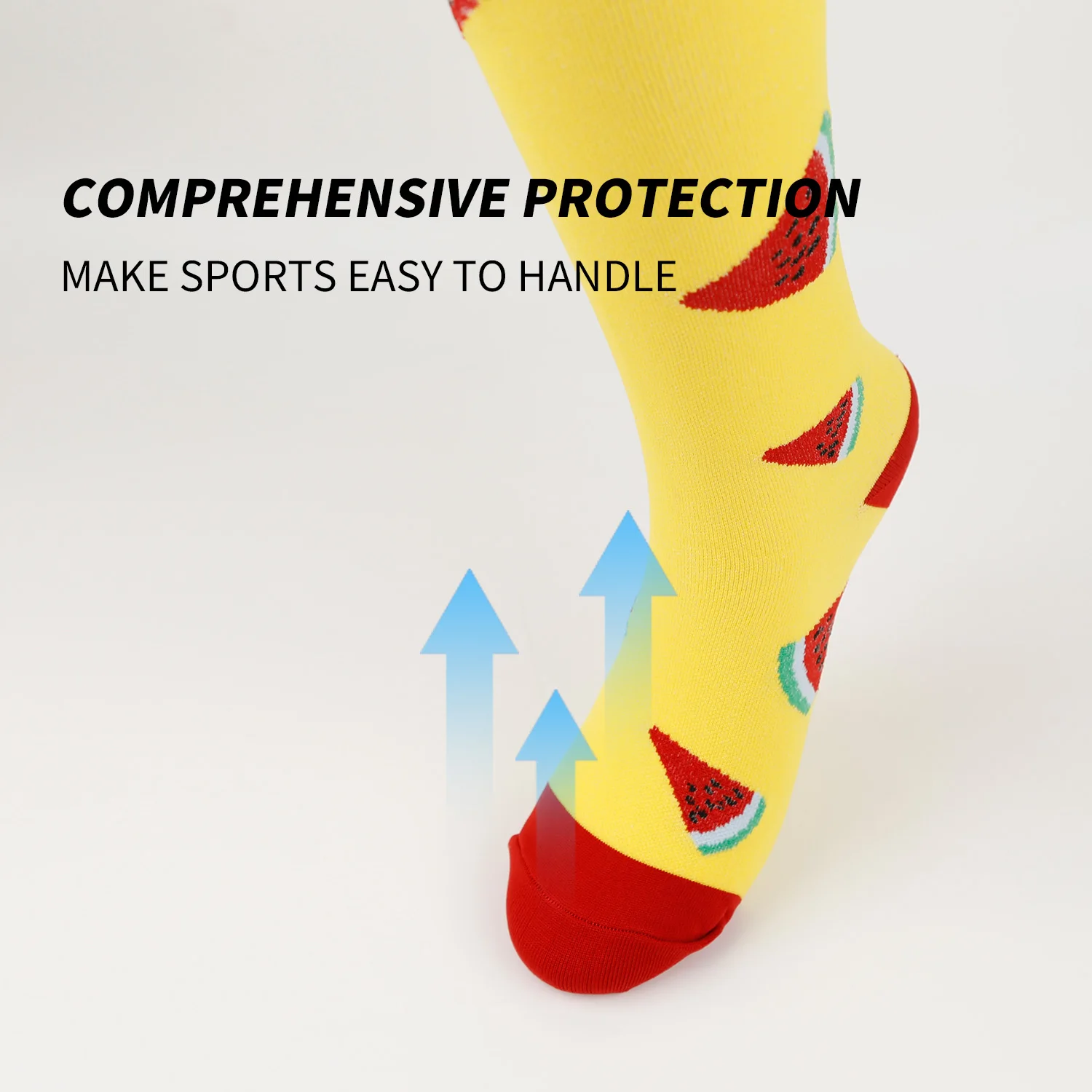 Compression socks for men and women, varicose veins, long socks for leg pain relief, knee pressure, neutral, solid color over kn