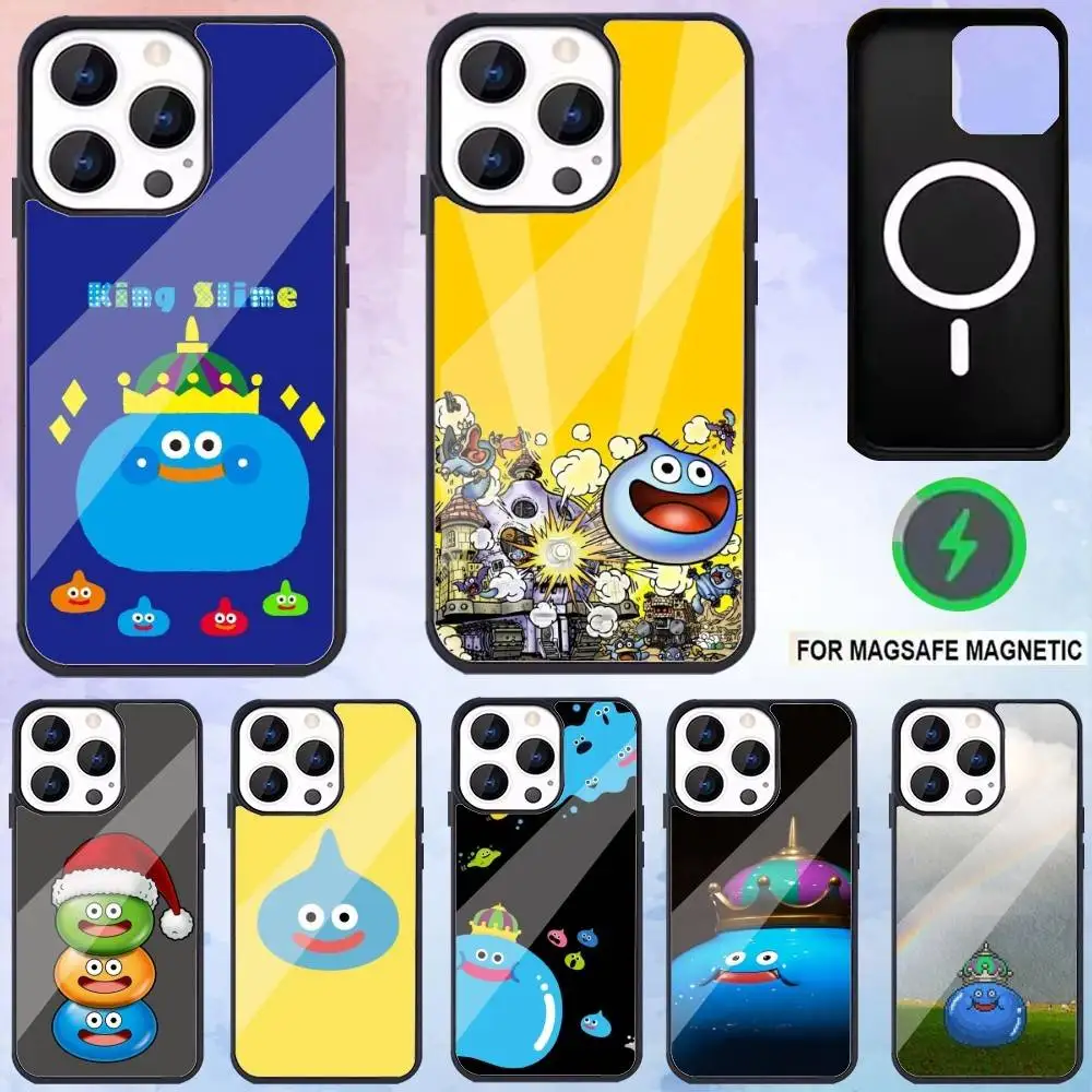 

D-Dragon Q-quest S-slimes Phone Case For iPhone17,16,15,14,13,12,11 Plus,Pro Max Magnetic Magsafe Wireless Charging