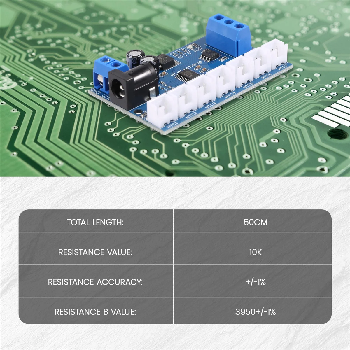 Capteur de température de mesure sans papier, enregistreur PLC, RS485, NTC, 7 canaux, MODBUS, RTU, NT18B07