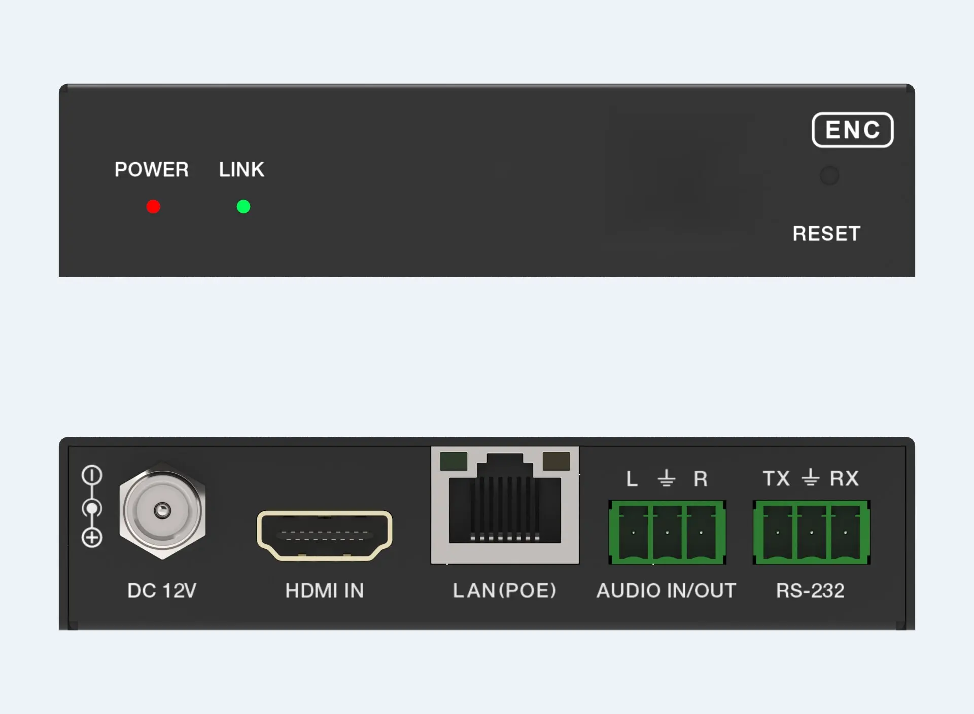 1080P su IP 100M/1GbE con elaborazione/estensore/decodificatore/porta seriale HDMI 1.3/HDCP1.4/RS-232/audio/POE