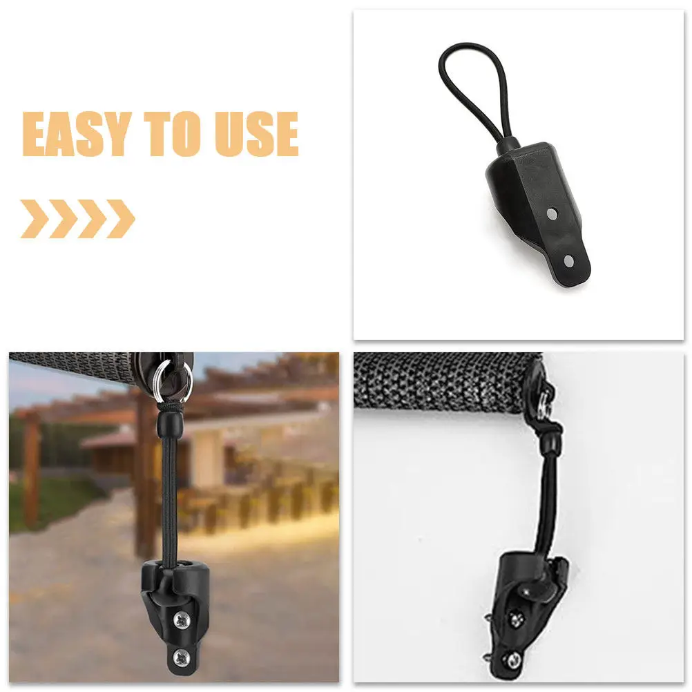 1Set Wind Resistant Elastic Bungee Cord for Roller Blinds Ball Lock Fastener Kit Outdoor Balcony Shade Stabilizer Secure