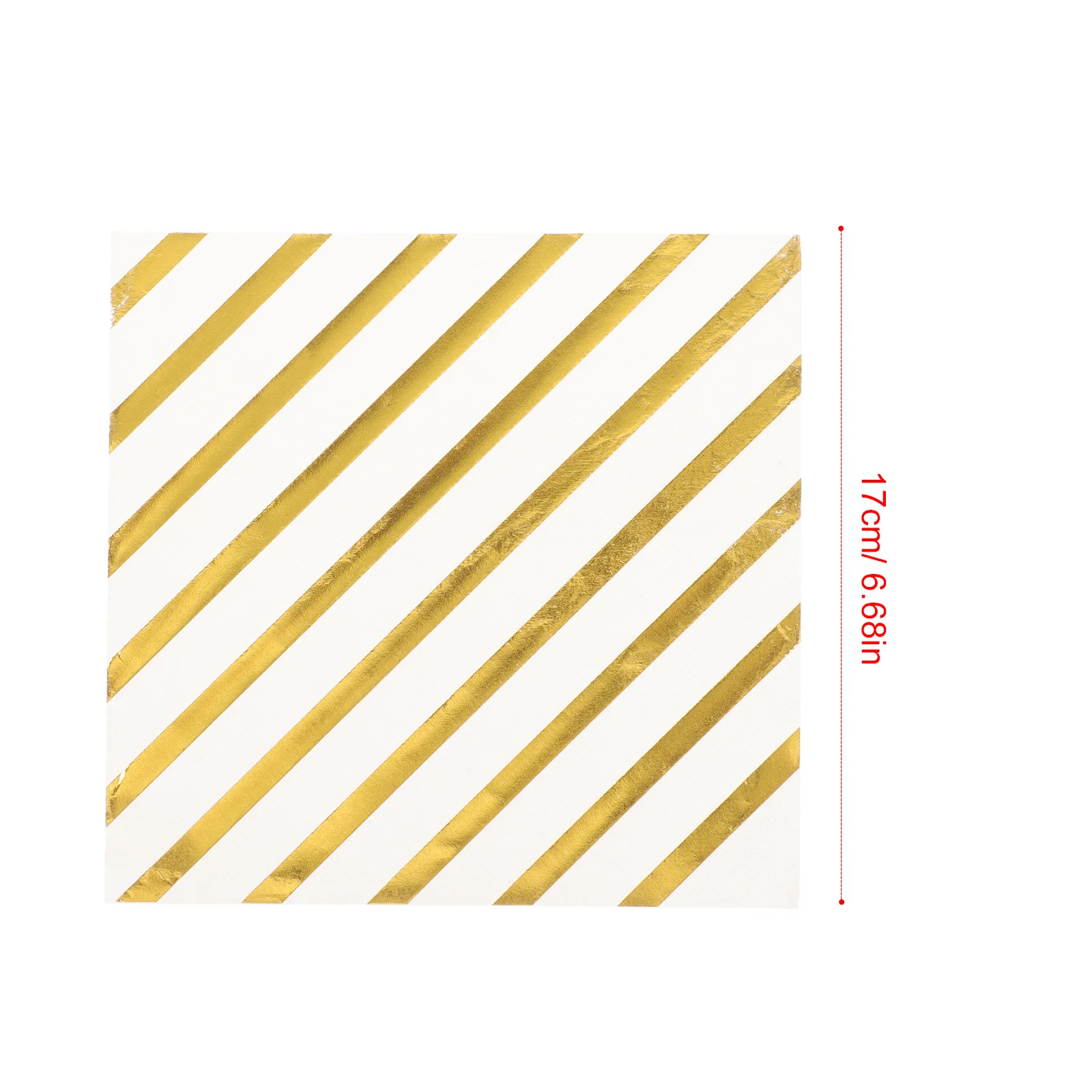 40 Sheets Gold Foil Paper Napkin Tissue Durable for Wedding Banquet Party Dinner Cocktail Snack Supplies Paper Napkin