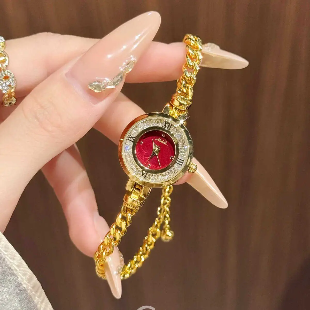 

Stylish Small Dial Women'S Bracelet Watch, Roman Numeral Quartz Watch For Women, Elegant Ladies' Wristwatch, Women'S Watch.