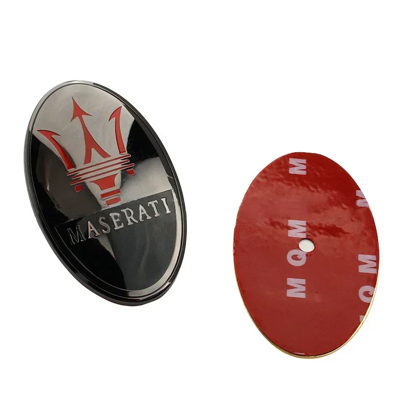 Insignia decorativa delantera de coche para Maserati Logo Granturismo Ghibli Quattroporte Levante Gransport Granlusso GT Gran Cabrio Coupe