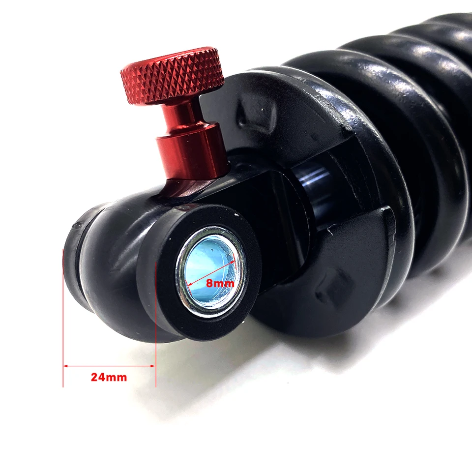 Ammortizzatore Posteriore Bici 165x35 Mm – In Alluminio, Pressione Aria Regolabile (100-150 PSI), Per MTB, Ebike E Scooter