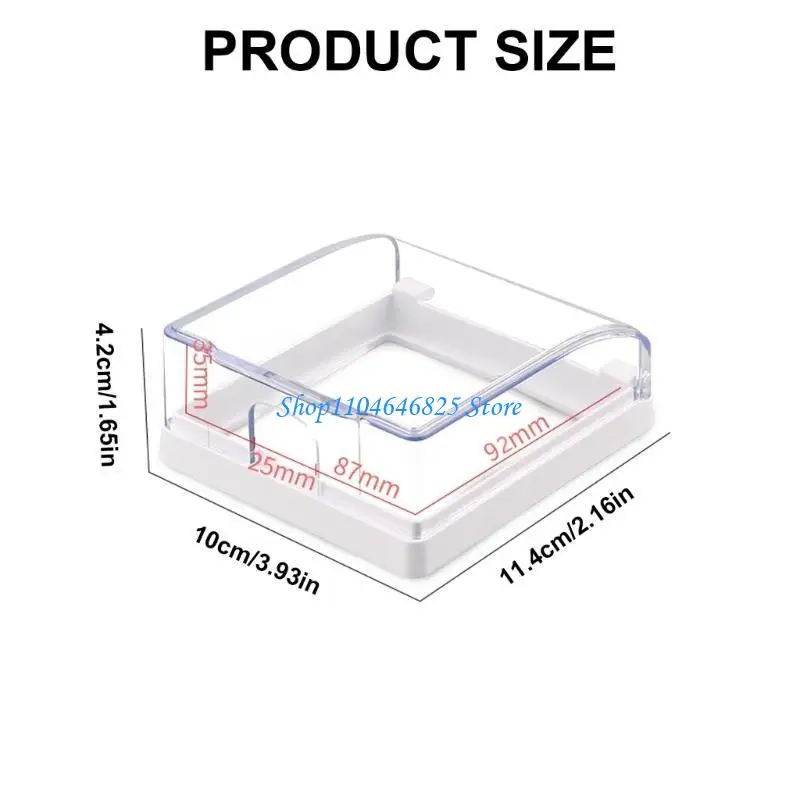 Adhesive 86 Type Socket Cover Wall Outlet Protectors for Child Safety White
