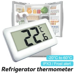 Therye.com-Thermographe numérique pour réfrigérateur/congélateur domestique, compteur d'humidité, IPbery étanche, écran LCD, sans fil et crochet de confrontation