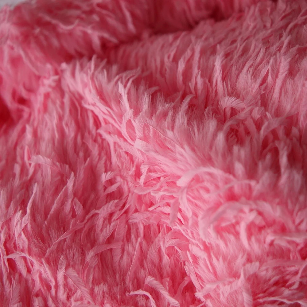 White pink black simulation Feather Long Flow Su Velvet Mascot fabric Coat Pillow Curtain Bag sweater costumes party decorations