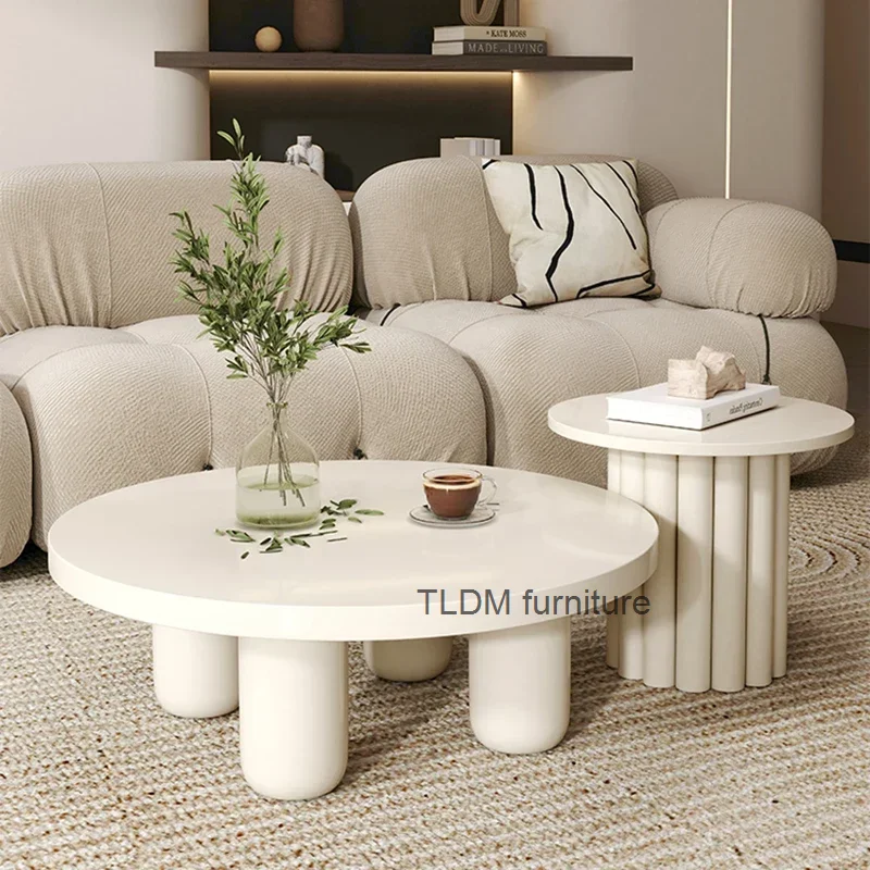 

Minimalist Luxury Coffee Tables Living Room Round Home Design Side Table Modern Nordic Muebles Para El Hogar Interior Decoration