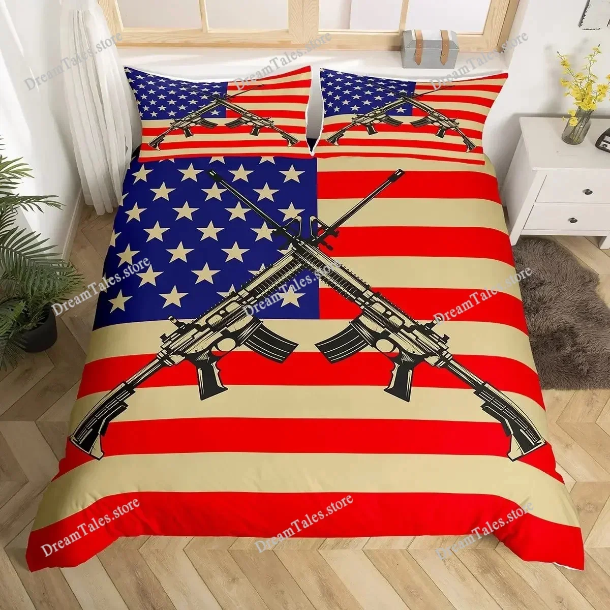 3D Print American Flag Bedding Set Boys Girls Twin Queen King Size Duvet Cover Pillowcase Bed Boys Adult Home Textileextile