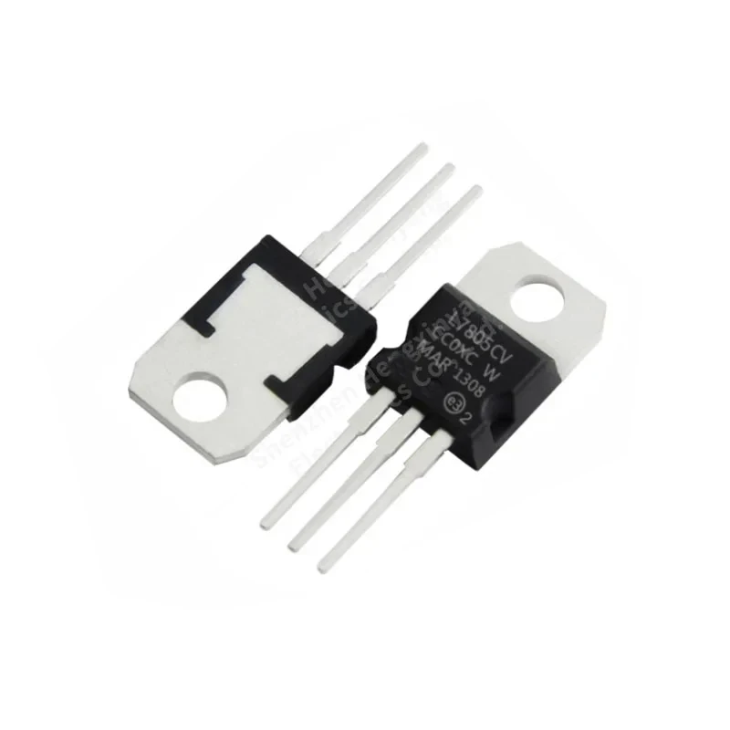 10PCS L7805ABV-DG in-line TO-220 linear voltage regulator IC chip