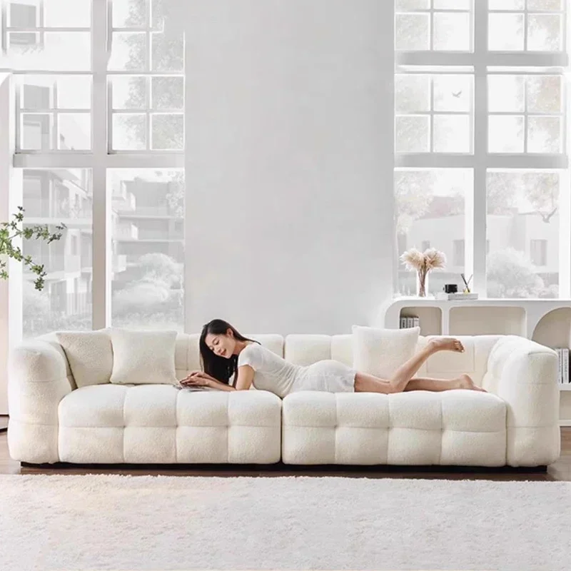 

Lounge Luxury Living Room Sofas Lazy Cute Corner Recliner Floor Sofas Designer Relaxing Decor Balcony Divano Trendy Furniture