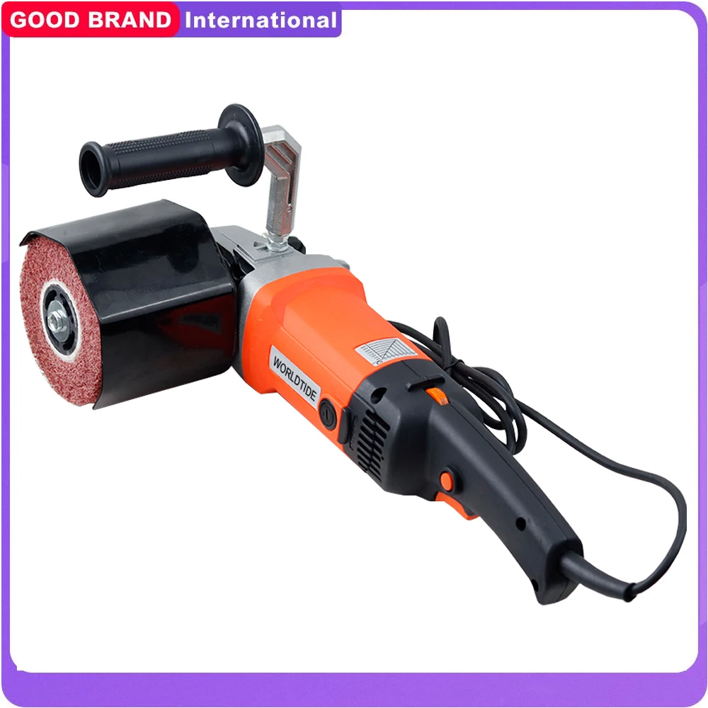 Handheld Metal Burnishing Machine 1400W 220V Electric Sander Polisher Wire Drawing Machine for Wood Stainless Steel Polishing