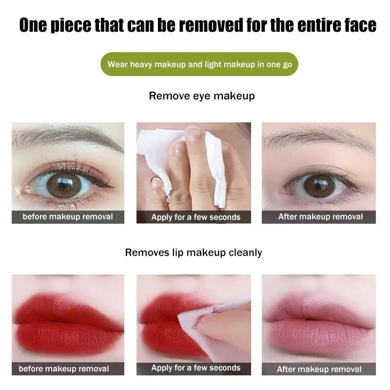 Avocado Scented Makeup Remover Wipes Deep Cleansing Facial Skin Gently Remove Makeup Hypoallergenic Moisturizing Travel-Friendly S556e7b7c65974485bdc1711048d8aa2cQ