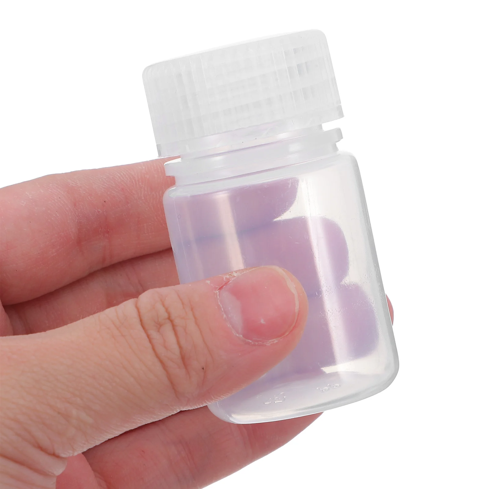 

10 Pcs High Temperature Resistance Reagent Bottle Laboratory Plastic Bottles Wide Mouth Empty Container Pp