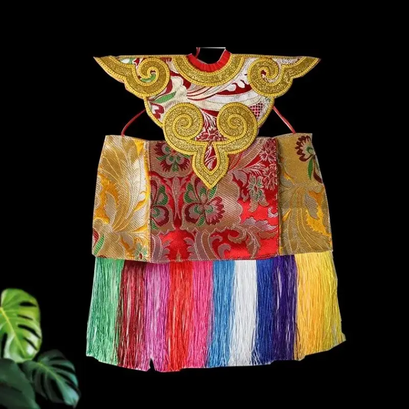 

Tibetan Buddhist Robe Buddha Statue Clothing Cape Hand-stitched Embroidery Thicken Silk Satin Clothes Religious Decorative Items
