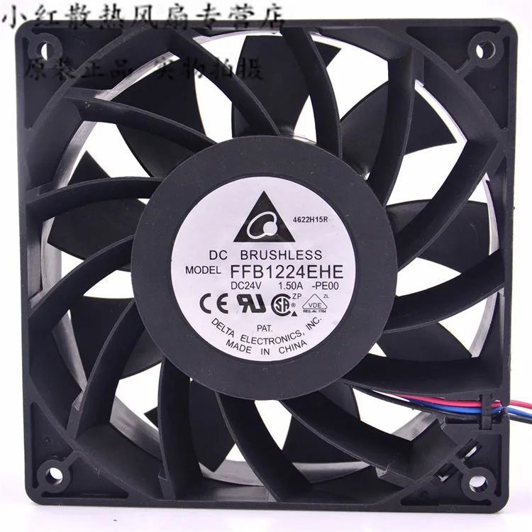 

Ltsf For Delta Electronics FFB1224EHE 3-Wire Server Cooling Fan 24V DC 1.5A 120x120x38mm Size For Heat Dissipation In IT Equipme