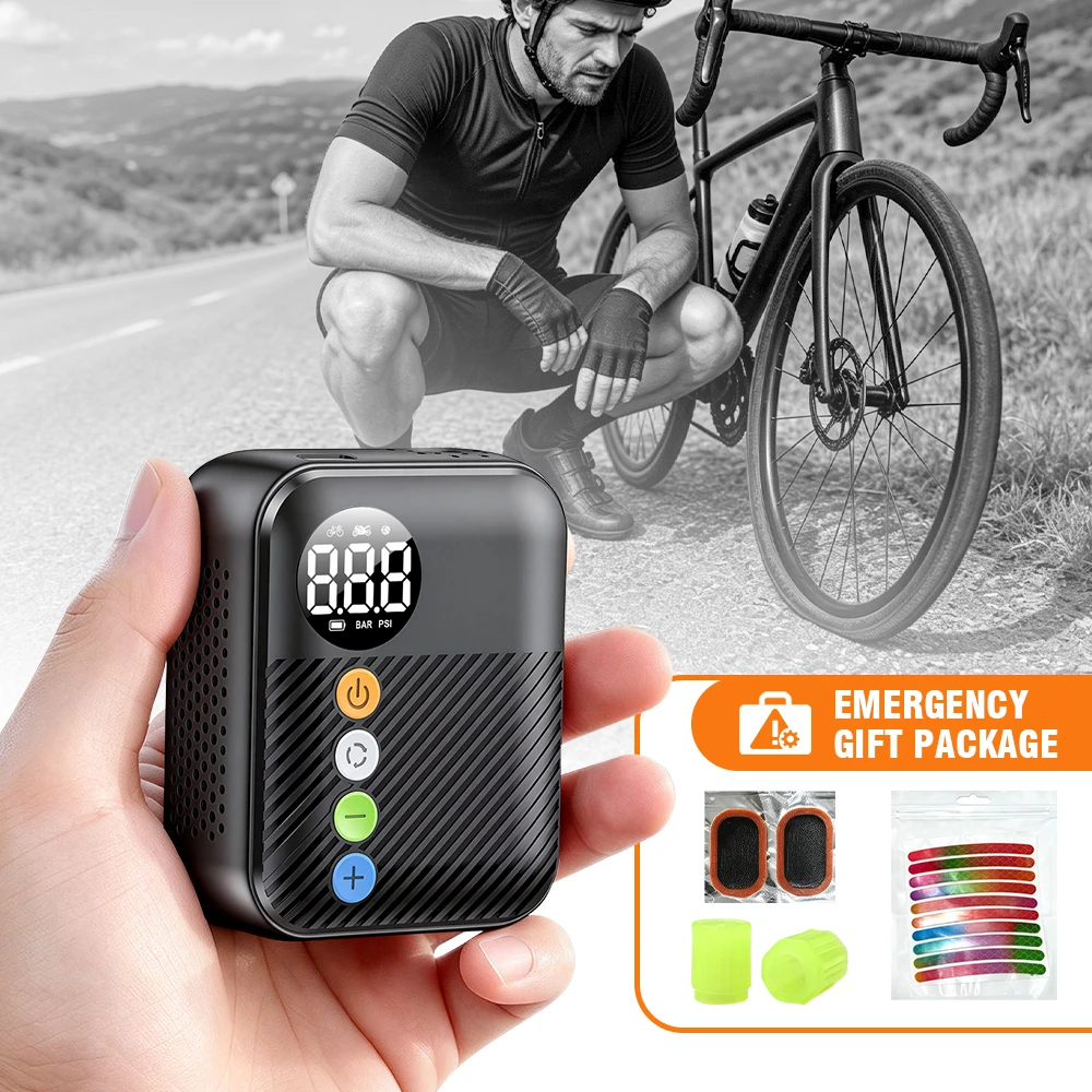 Cordless Tire Inflator 150Psi - Pompe à vélo sans fil CARSUN