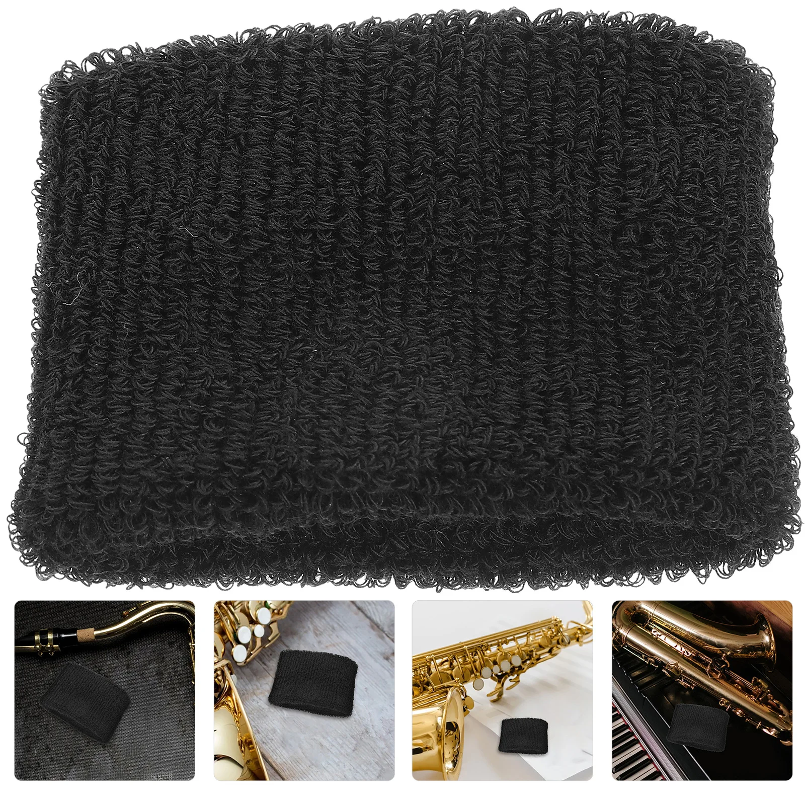 

Hair Tube Waterproof Sleeve Flute Cotton Elasticity Cleaning Cloth for inside Black Bag