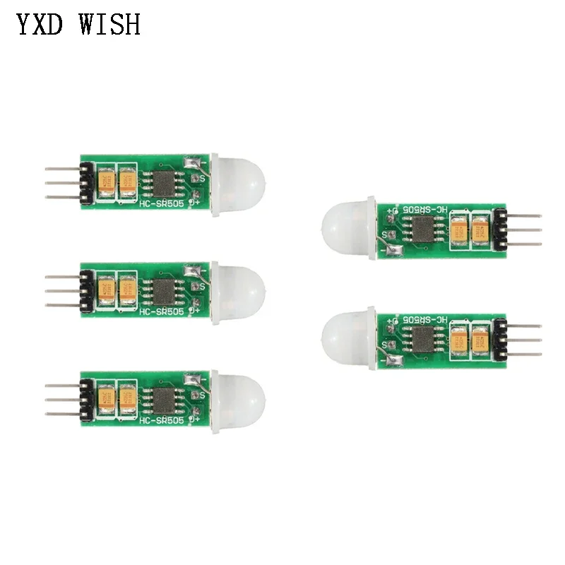 

5pcs HC-SR505 Mini Infrared PIR Motion Sensor Precise Infrared Detector Module For Arduino Body Sensor Switch Sensing Module