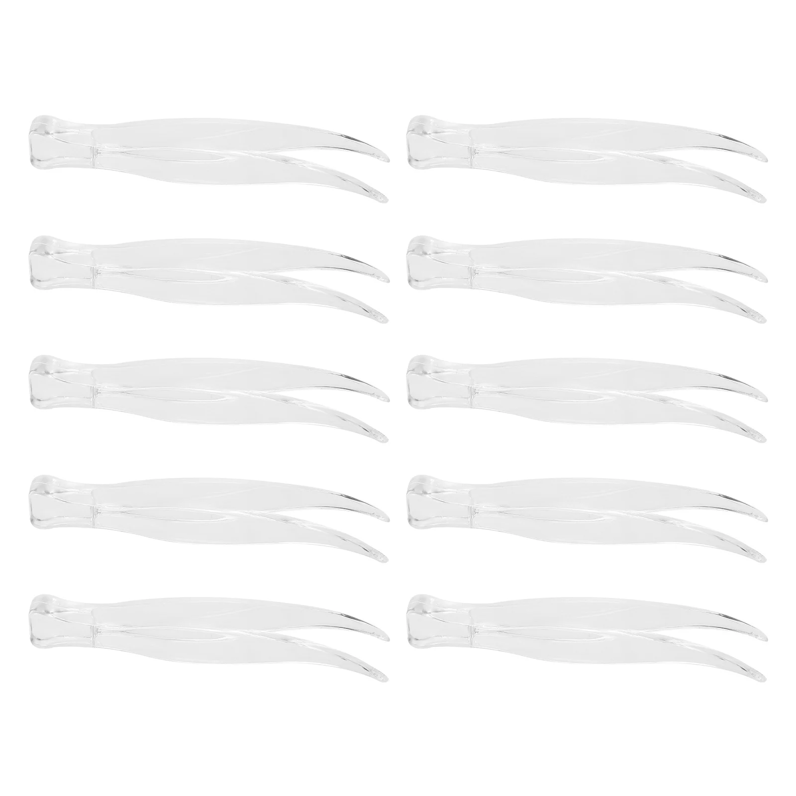 25Pcs Plastic Makeup Tweezers Portable Lightweight Weight Clips Pallet Balances Eyelashes Mask Removal Tool Weight Tong