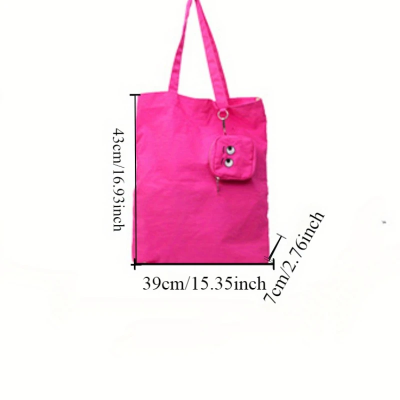 High Color Value Fshion Trend Embroidery Color Cloth Bag Cute Foldable Storage Bag Daily Casual  All-Match Shoulder Bag - view 3