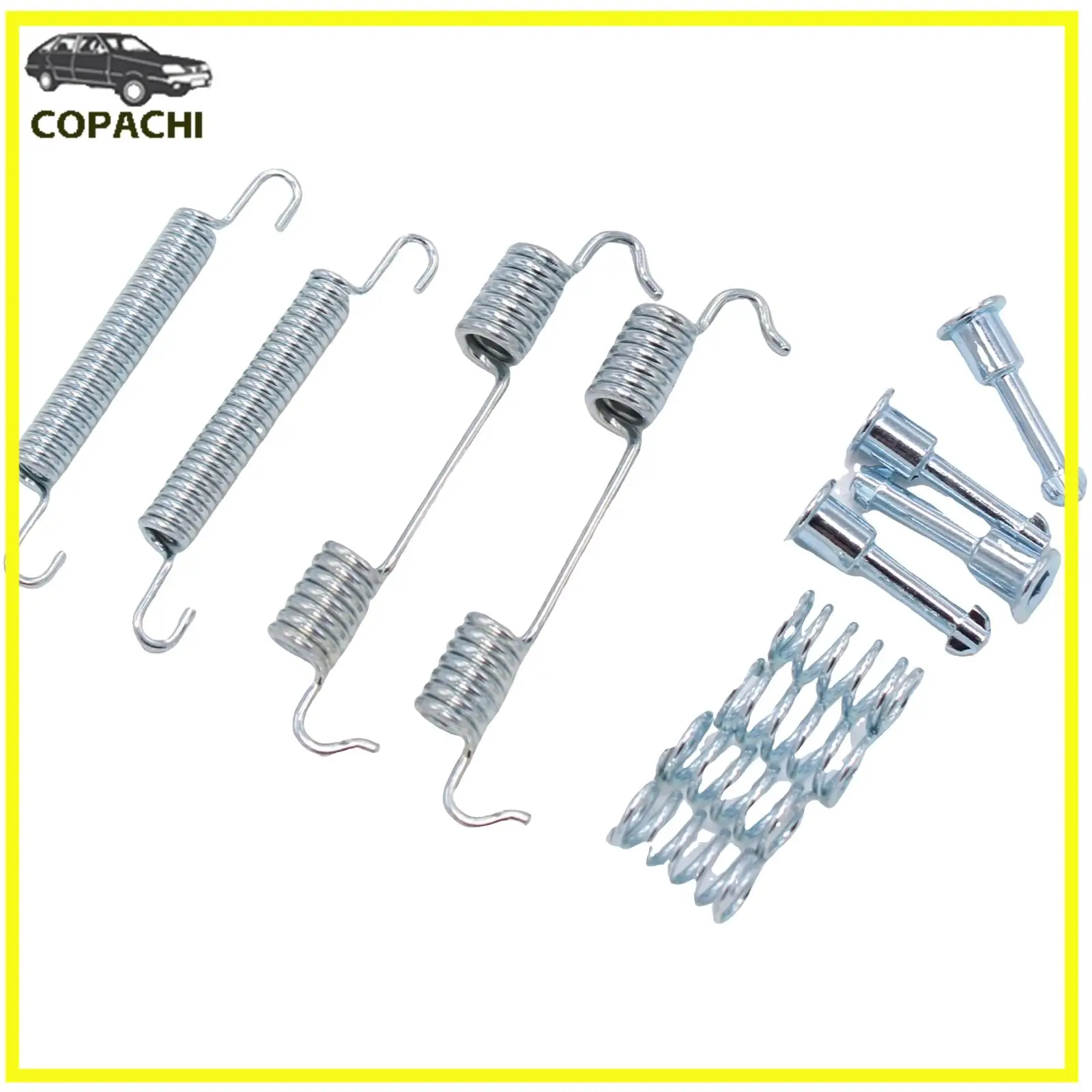 1Set Handbrake Shoe Fitting Kit Springs 160MM For BMW 3 Series E46 1998-2005 Engine Car Accessories Parts Replacement