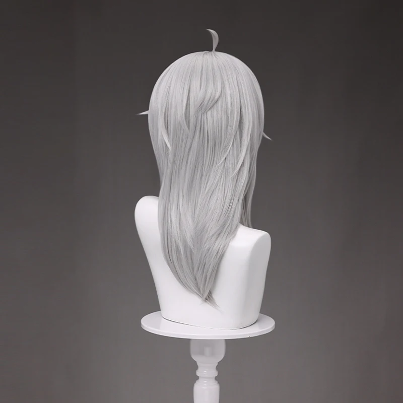 เกม Wuthering คลื่น Zani คอสเพลย์ Prop วิกผมสีเทาฮอร์นผม Bank Ragunna Rinascita สําหรับปาร์ตี้ฮาโลวีนผู้หญิง Carnival