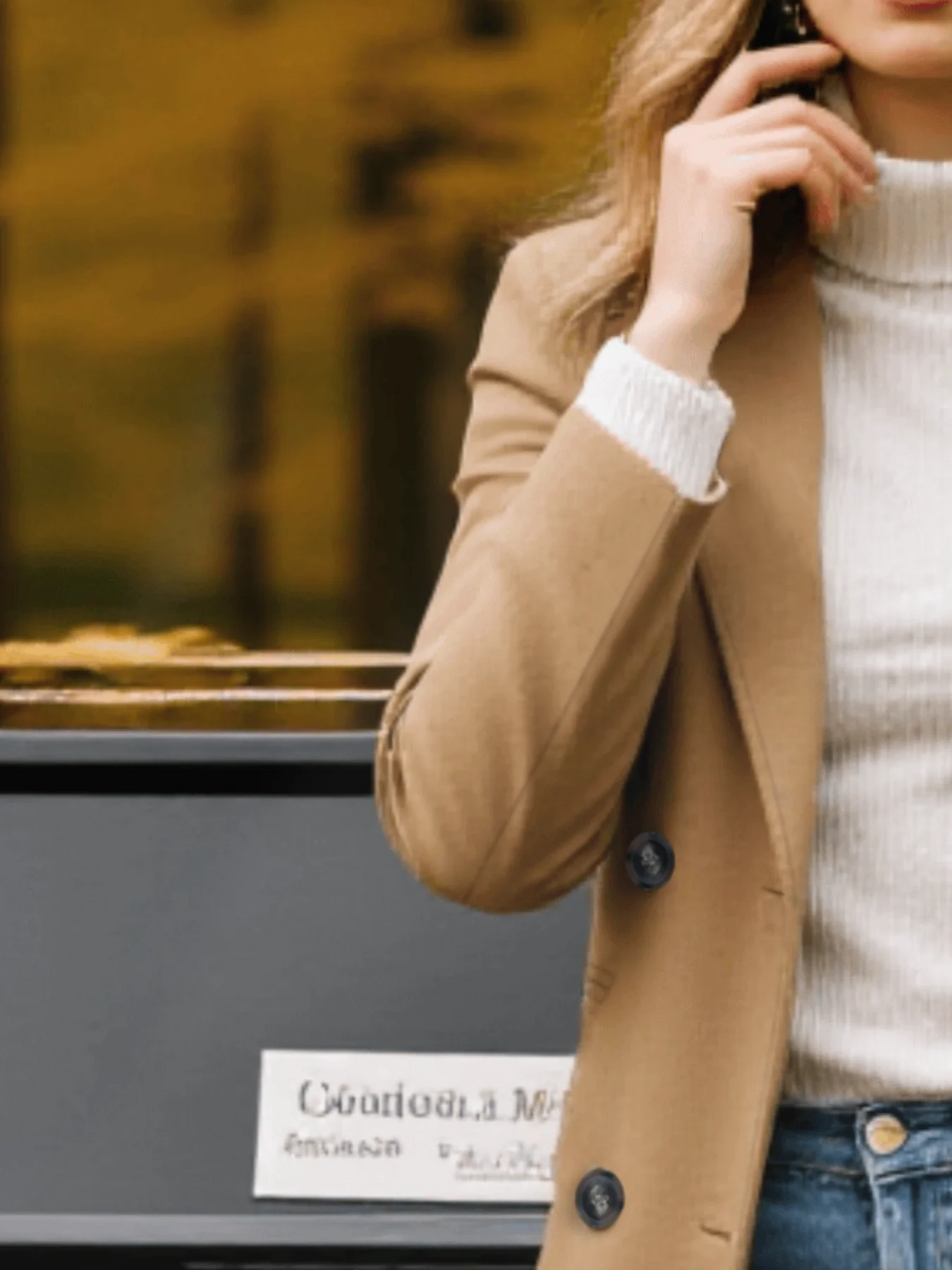 Autumn Winter Thickened Wool Coat Quality Fabric Warmth Euro American Popular Women's Double-Breasted Jacket Wool Coat
