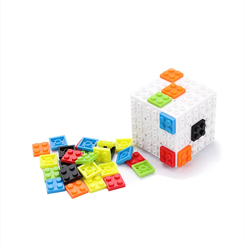 Diy Kubus, bouwstenen Kubus 3X3X3 Puzzel Kubus 3X3 Afneembare Professionele Magische Kubus 3X3 blokken Kubus Educatief Speelgoed Geschenken Diy Cube